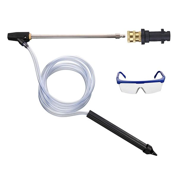 

pressure washer sandblaster kit, sandblasting attachment, 1/4 inch quick connect or compatible karcher adapter, 2500 psi