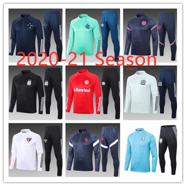 

20-21 нового езона brasil ан-пађлђ кѬђзейѬо мђжкой майо де foot tracksuit взѬол ком, Gray