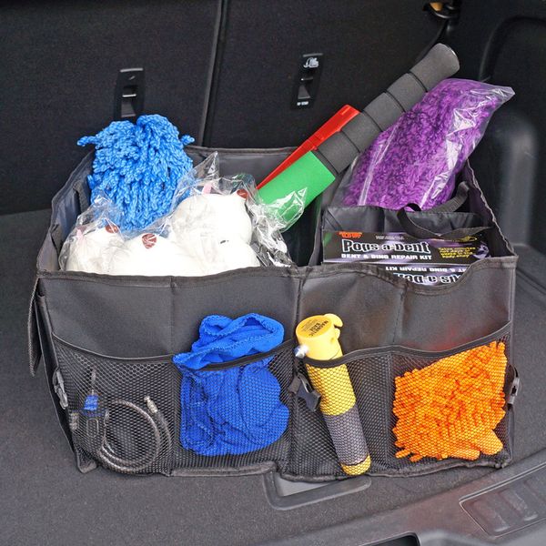 

folding car trunk organizer box bag multi pockets big size auto products tools organizer oxford cloth 52*38*26
