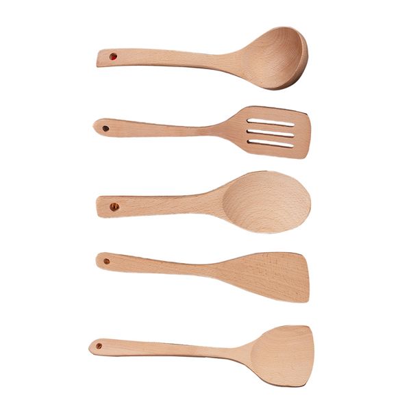 

fenkicyen non-stick rice scoop pot-specific spatula wooden spatula fried rice scoop wood cooking long handle spoon scoops set other kitchen