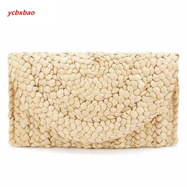 

2019 new fashion bags lady women summer lovely retro corn straw knitted handbag key coin money purse beach long bag clutch