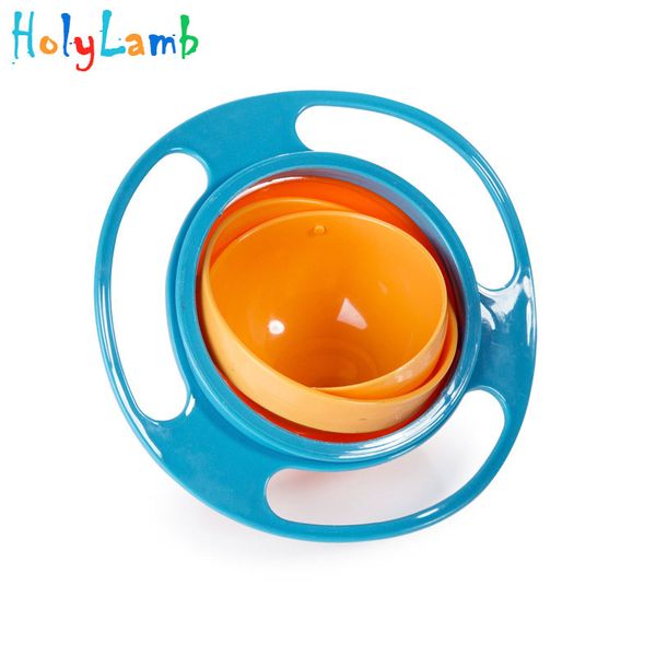 

children universal 360 rotate spill-proof bowl dishes kid baby avoid food spilling feeding bowls practical dinnerware tableware