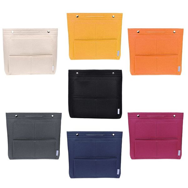 

thinkthendo high quality handbag organizer bag purse insert bags felt fabric multi-pocket storage tote