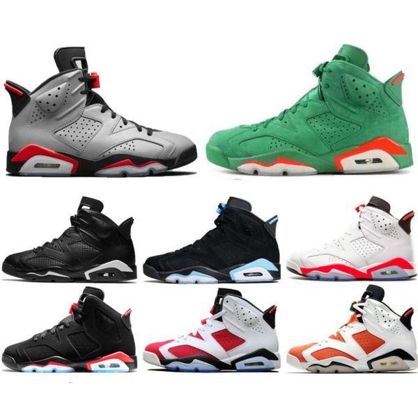 

new 6s basketball shoes foam classic 6 unc 6 reflective black orange chrome men sport blue red oreo black cat 41-47