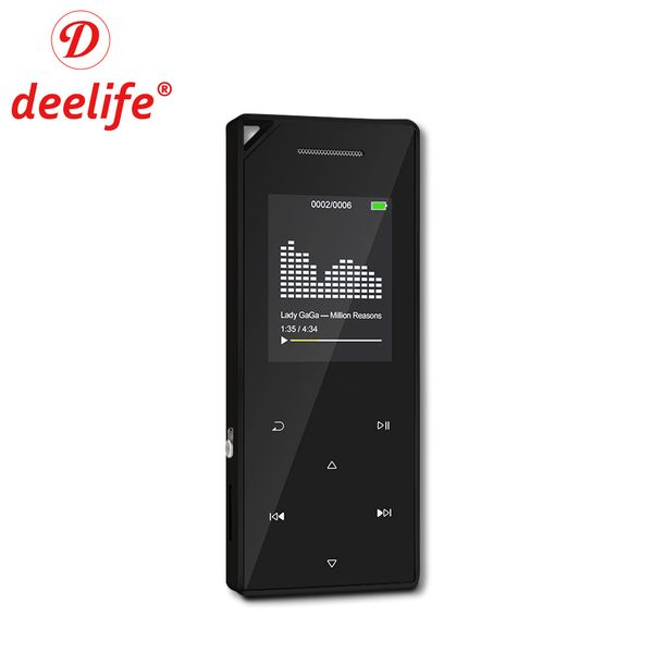 

deelife bluetooth mp3 player sport mini mp 3 music players 8gb with speaker earphone screen fm radio flac audio walkman running