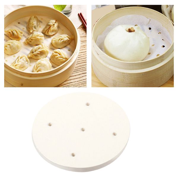 

100pcs / set perforated steam papers 4-9.5inch steamed bread baking sheets