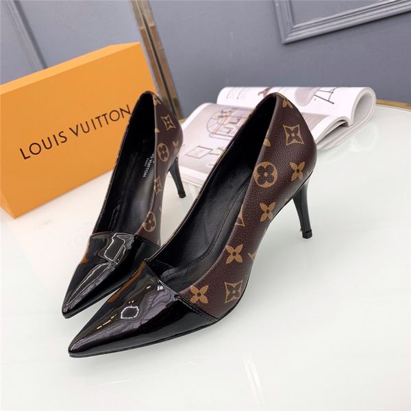 

2018 brand fashion luxury designer women shoes high heels designer high heels women dress shoes superstar women brand dresses pumps with box, Black