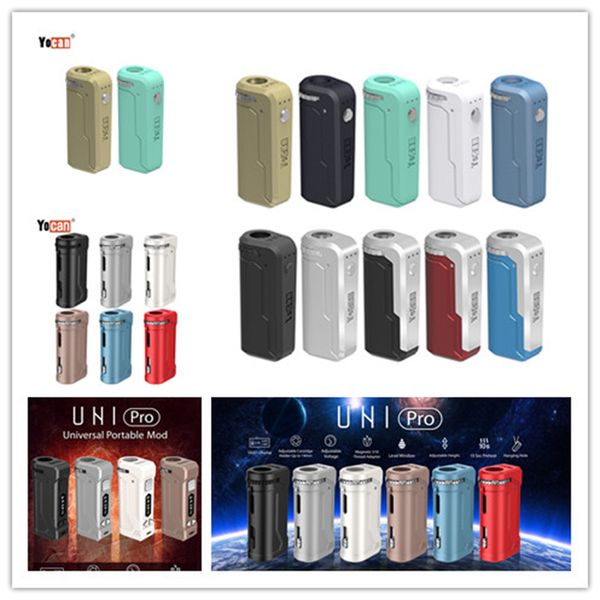 

Аутентичные Yocan UNI Yocan UNI Pro Box Mod 650mAh Разогреть В. Переменный Напряжение батареи с магнитным 510 Адаптер для густого масла патронного DHL