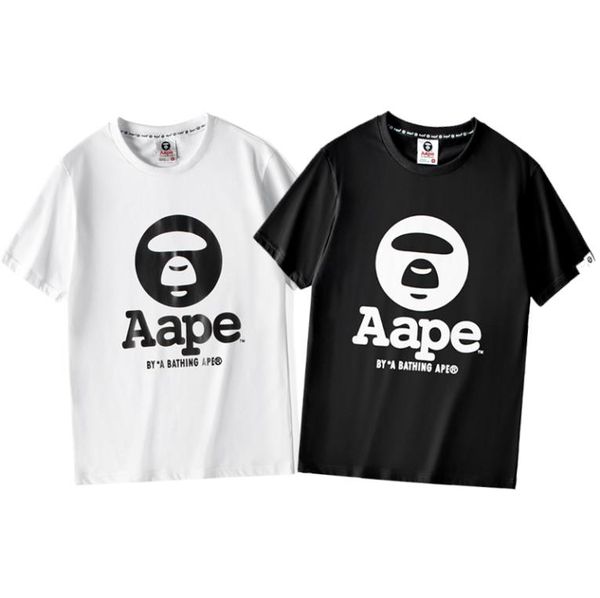 

20ss сложных полиэфиры мужчин роскошного новое tshirts итальянской звезда дизайнер тенниска платформа бренд лето печать тенниска пара тройны, White;black