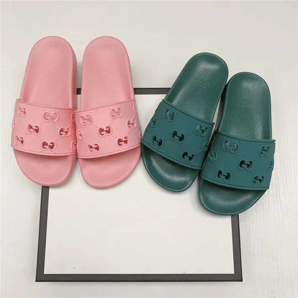 

designer slides kids luxury slippers women mens home beach slides summer sandals boys girls house bathing shoes, Black
