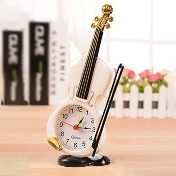 

wecker wake up light modern retro violin style desk alarm clock home living room bedroom decor gift budzik despertador digital