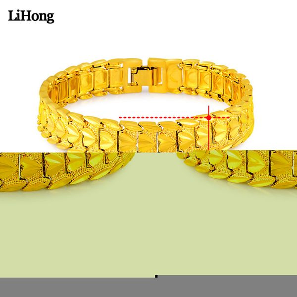 

fashion 24k gold color heart-shaped bracelet female love bracelet female models wholesale fashion jewelry gifts, Black