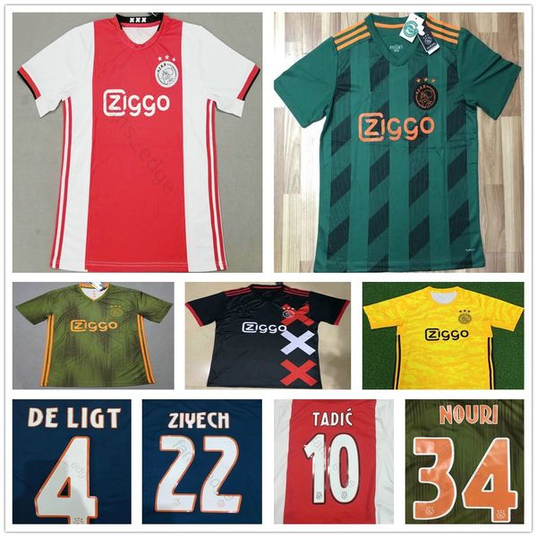 

aduit дети 19 20 аякса главная футбол джерси klaassen dolberg melik dijks el гази younes высочайшее качество 2019 2020 трикотажные изделия ф, Black;yellow