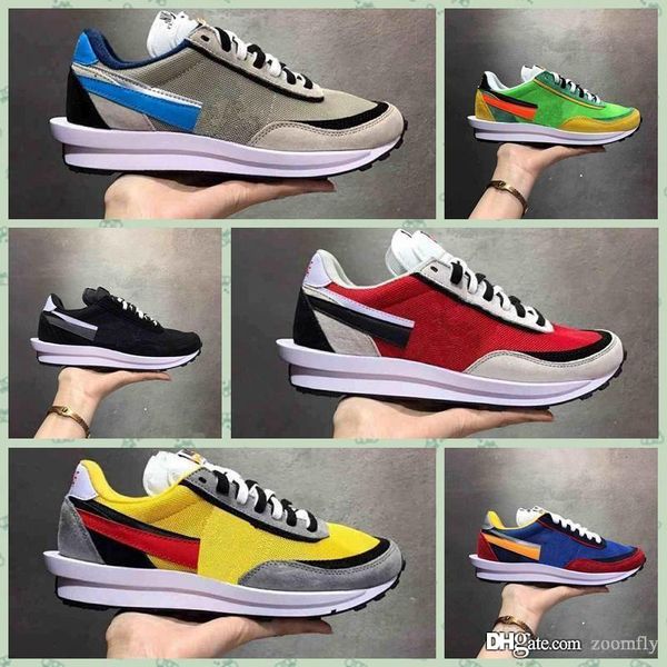

nldwf1 sacai waffle daybreak runner trainer retro sneakers men and women sport runner shoes breathable tennis size eur 36-45