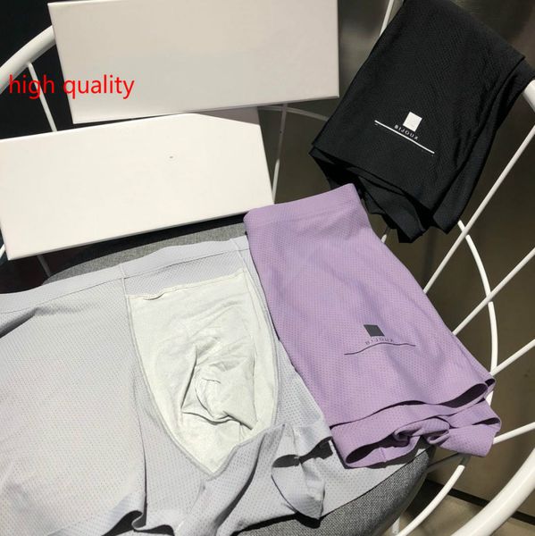 

2020 designer men's underwear classic brand style fashion smooth fit not tight comfortable no curling one box of 3, Black;white