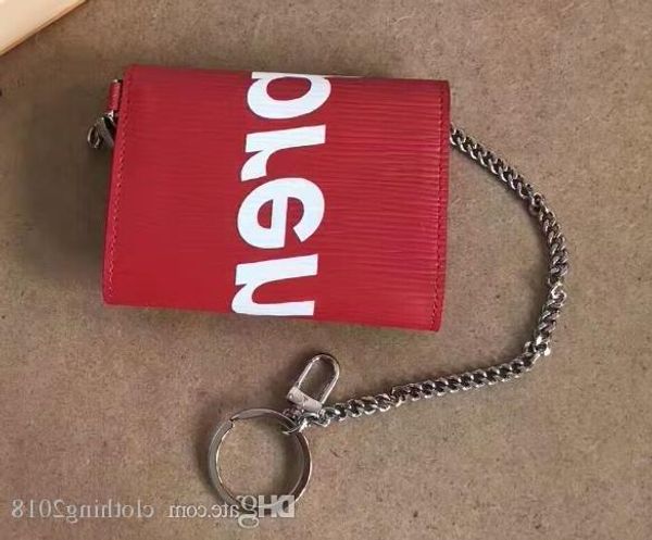 

2019 Высокое Качество Знаменитости Дизайн Письмо X Кошелек Подлинная Epi Кожаный Цеп