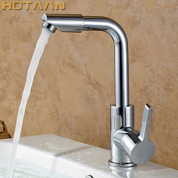 

kitchen bathroom sink basin mixer tap chrome swivel with long arm rotate brass faucet water mixer yt-5066