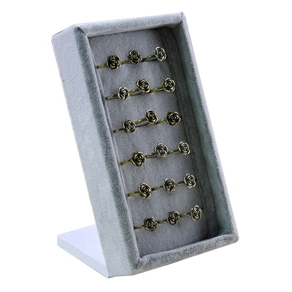 

easy take home organizer l shape bedroom jewelry display stand shop vertical ring storage collection show portable, Pink;blue