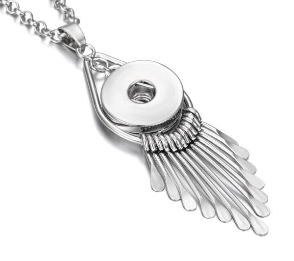 

6 шт. новые оснастки ювелирные изделия кисточкой оснастки кнопки ожерелье для женщин fit 18 мм кнопки оснастки ювелирные изделия оснастки ож, Bronze;silver