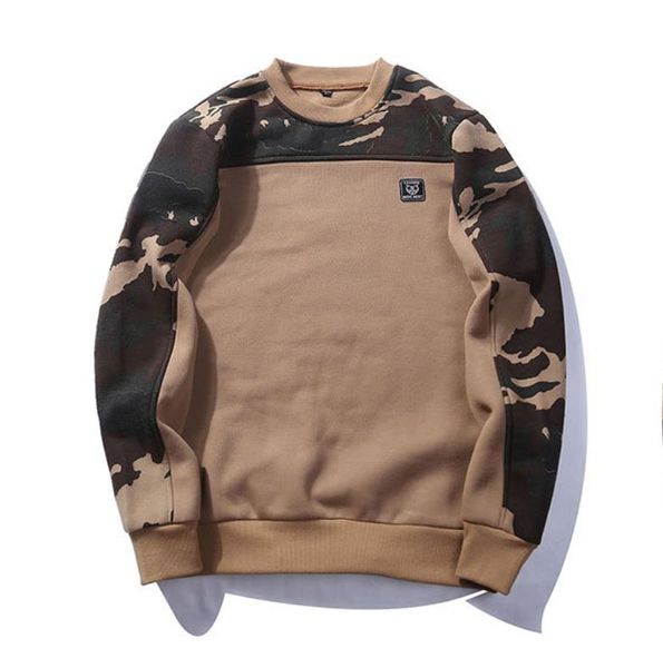 

fashion hoodies mens loose hip hop sweatshirts camouflage print streetwear hoodies spring autumn high street hoodies, Black