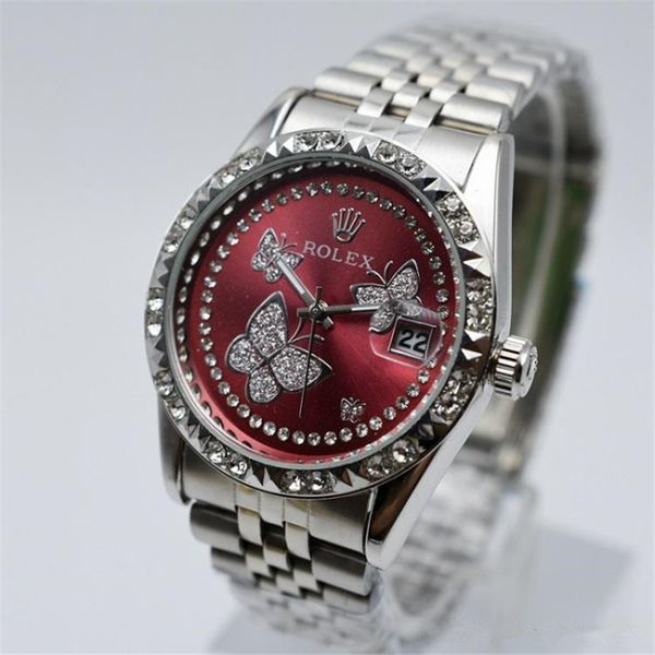 

Швейцарский бренд роскошные часы Водонепроницаемые Модные женские часы из нержа