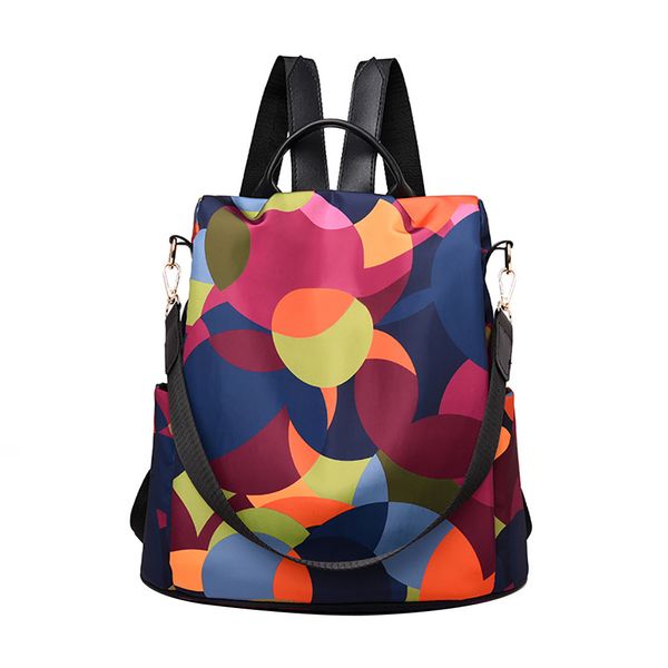 

colorful women's backpack for school teenagers girls oxford anti-theft travel school bag rucksack knapsack sac a dos femme #t2g