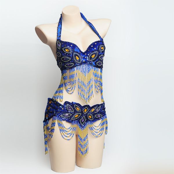 

new shining belly dance costume bellydance carnival set bellydancing clothes club night performance wear 8007:bra&belt, Black;red