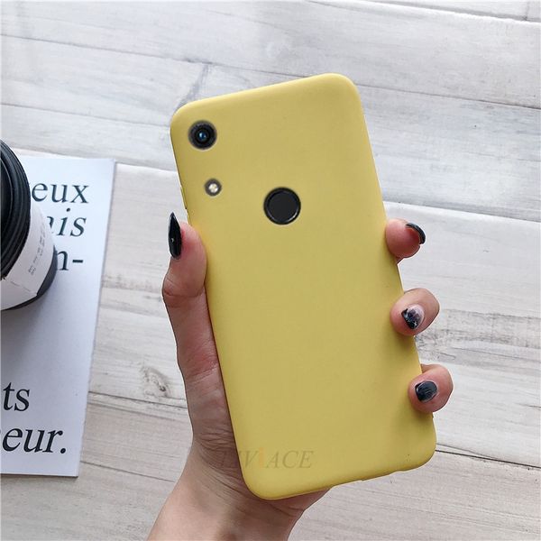 

matte silicone phone case for huawei honor 8a pro / honor play 8a candy color soft tpu back cover cases for honor 8a fundas