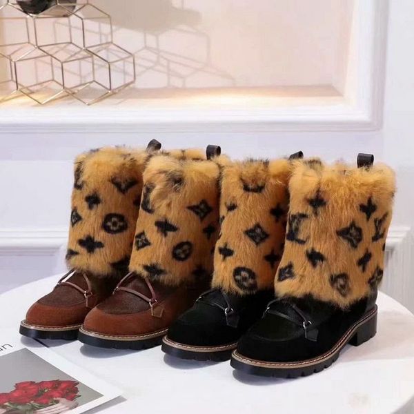 

Women brand winter boot warm fur boot leather warm now boot hoe fa hion ca ual boot with fur lide, Blue;gray