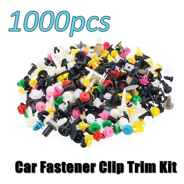 

500/1000pcs mixed auto fastener vehicle car bumper clips retainer fastener rivet door panel liner universal fit for all car