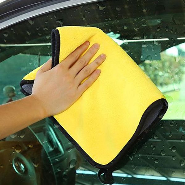 

super absorbent car wash microfiber towel car cleaning drying cloth large hemming care cloth detailing towel 40x30cm