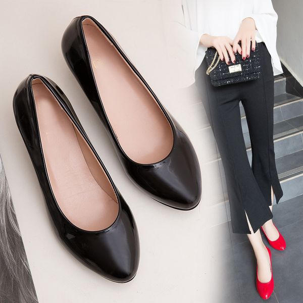

spring women shoes nude hollow mouth fashion wedding pumps office high heels casual shoes for elegant ladies female, Black