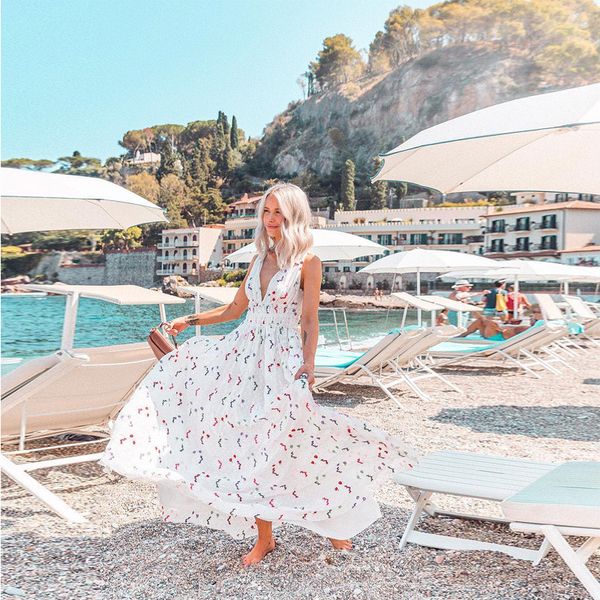 

2019 a-line summer party dress chiffoan bohemain women beach wear prom evening cocktail maxi gown 2404, Black
