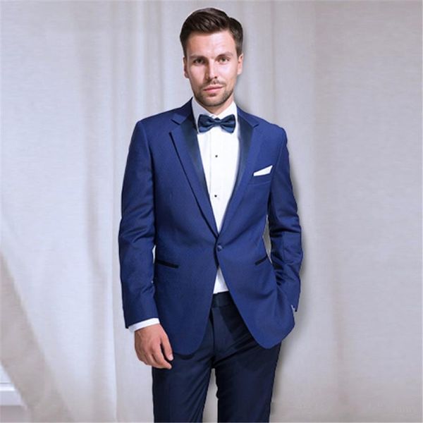 

recommend blue men wedding tuxedos notch lapel one button groom tuxedos popular men blazer 2 piece suit(jacket+pants+tie+girdle) 2086, Black;gray