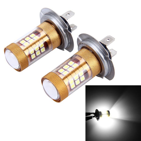 

2pc fog lights h7 3030 56w automotive led ultra-bright fog lamp with lens light bulbs for cars lamp car accessories #wl1