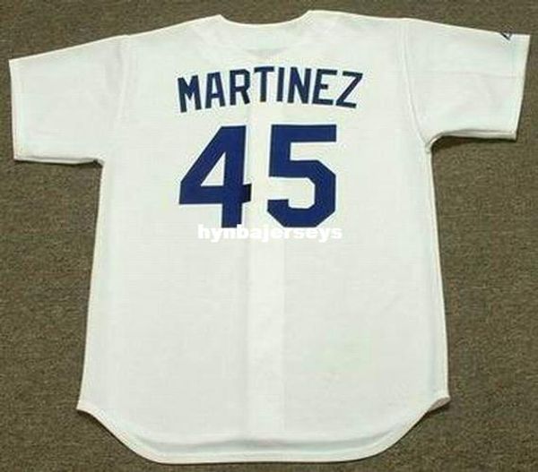 

custom pedro martinez los angeles stitched 1993 throwbacks baseball jersey retro mens jerseys shirt, Blue;black