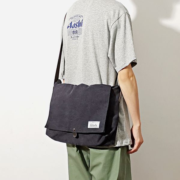 

casual canvas men shoulder bag vintage satchel crossbody sling for leisure male messenger handbag bolsa feminina