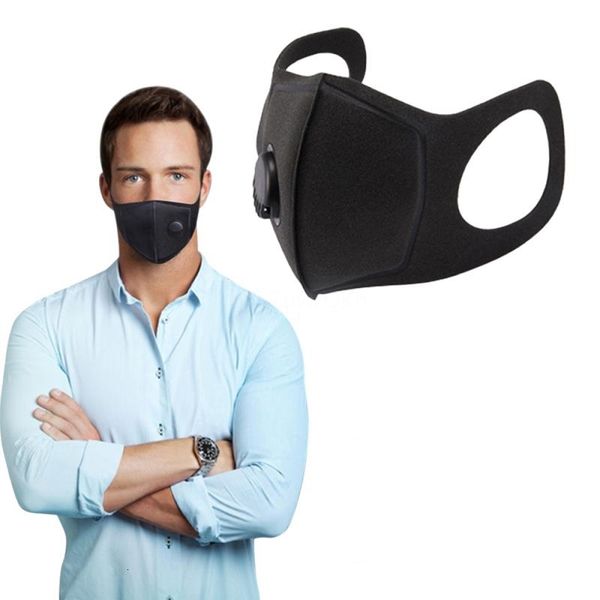 

dhl shipszmr black breathable reusable sponge pollution fashield wind proof mouth er fashion face mask to07