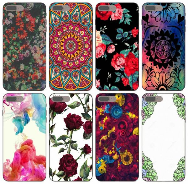 

[tongtrade] red floral abstract mandala case for iphone 8s 7s 6s plus x xs 11 pro max samsung a70s a730 huawei p30 redmi 5a 6a 1pcs case