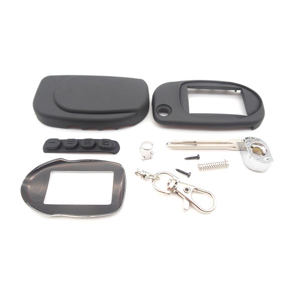 

new arrival case for scher-khan magicar 7 8 9 10 uncut blade fob case cover m7 m9 folding car flip remote +keychain glass