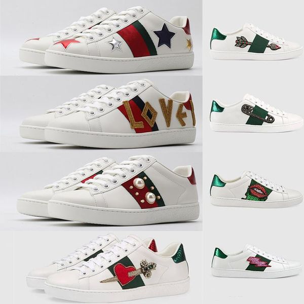 

ace luxury shoes for men women triple black white sneakers star bee lovers designer flats skate casual shoes luxe vintage dress wedding shoe