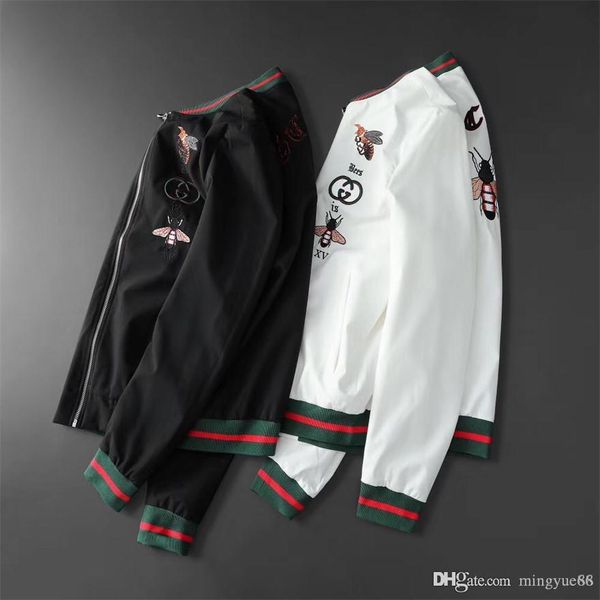 

men jacket coat sunscreen casual mens clothing jackets with letter printed lapel hooded black windbreaker streetwear s-3xl, Black;brown