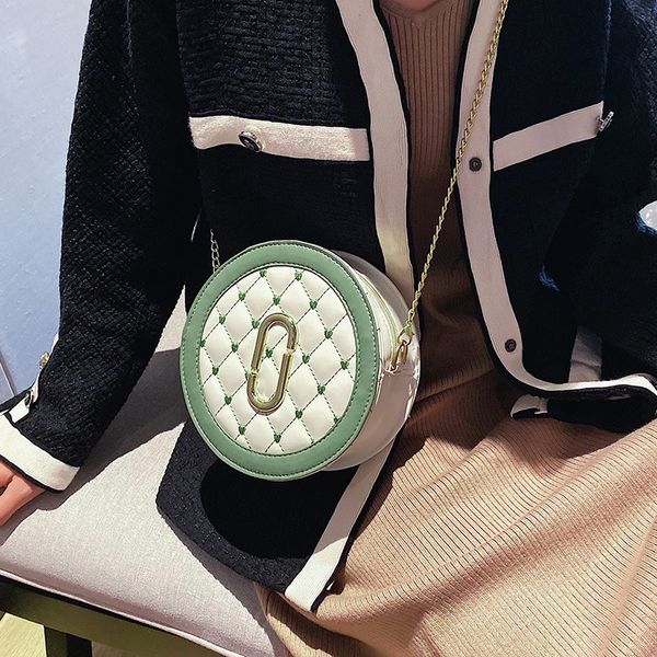 

western style small bag woman 2019 portable joker single shoulder package diagonal embroidery small circle package