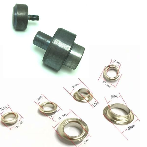 

8mm-30mm eyelets metal hole rivet button. electric mold machine for buttons. eyelets installation tool. metal stomatal dies, Black