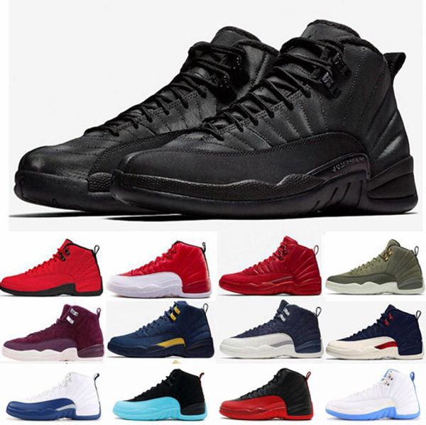 

jumpman 12 утепленных wntr 12s mens basketball обувь gym red мичиган бордо белый черный мастер flu game такси кроссовки chaussures