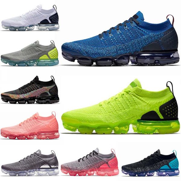 

multi-color fashion knit 2.0 laceless 2 womens tennis running shoes gym blue volt mens trainers punch air cushion black mens sneakers, White;red