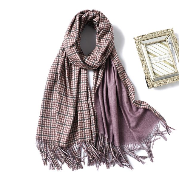 fashion Men/'s Winter black 100/% Cashmere Pashmina Solid Neck Tassel Soft Scarf
