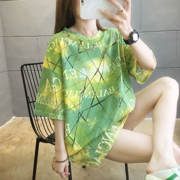 

с короткими рукавами футболки женщина 2020 рыхлый западный стиль дизайн чувство нишу среднего и длинные ins топ моды, White