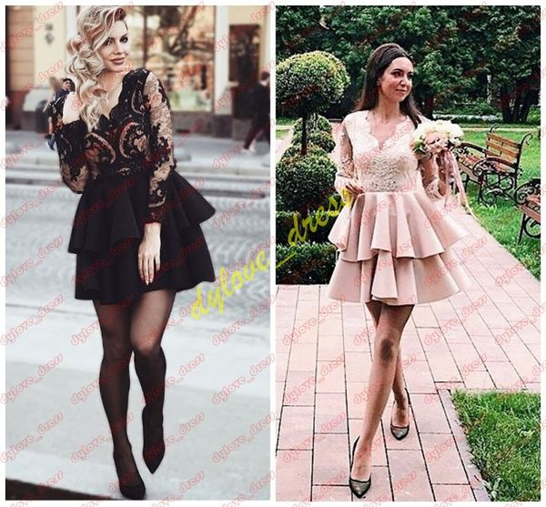 

2019 elegant plus size evening party gowns black formal dress vestidos de fiesta black girl african arabic prom dresses short