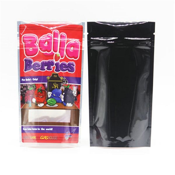

balla berries 3.5g bags the gruntz mylar bags gashouse bags balla berries child proof zipper/mambaz bag runtz bag aluminum foil bag